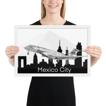 Load image into Gallery viewer, Global 7500 Flight Test Vehicle #1 - Mexico Cityscape - Black and White - Luster Paper
