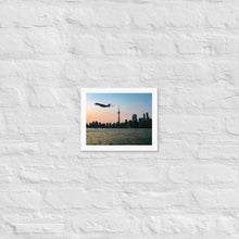 Load image into Gallery viewer, Global 7500 - Coloured Sunset Toronto - Luster Paper Framed Poster
