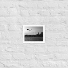 Load image into Gallery viewer, Global 7500 - Black And White Sunset Toronto - Luster Paper Framed Poster
