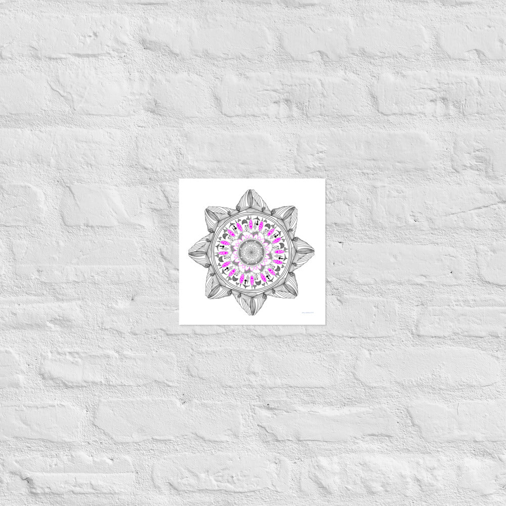 Mandala Design 7 - Frameless Poster