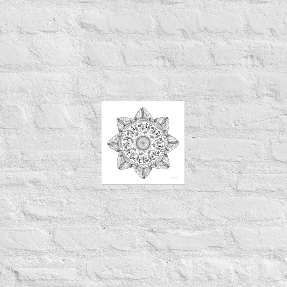 Mandala Design 6 - Frameless Poster