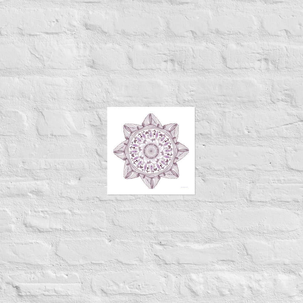 Mandala Design 5 - Frameless Poster