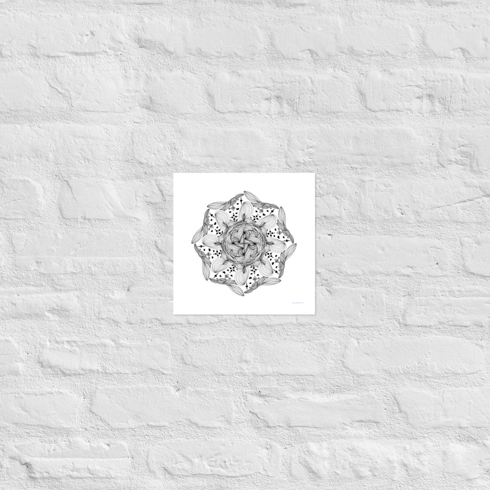 Mandala Design 1 - Frameless Poster