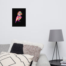 Load image into Gallery viewer, Colourful Feathers - Frameless Poster (Black Background)
