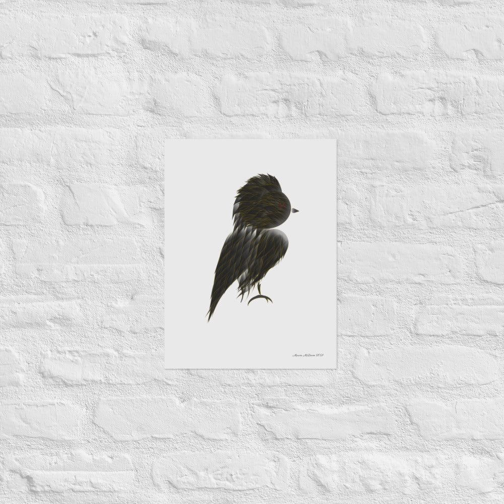 Gold Feathers - Frameless Poster