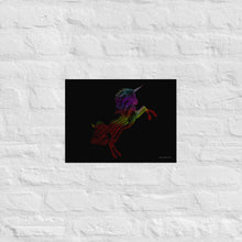 Load image into Gallery viewer, Rainbow Unicorn - Frameless Poster
