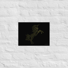 Load image into Gallery viewer, Golden - Unicorn - Frameless Poster
