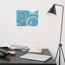 Load image into Gallery viewer, Blue Swirls - Frameless Poster
