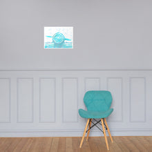 Load image into Gallery viewer, Radial Aircraft - Water Colour Texture - Frameless Poster
