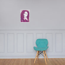 Load image into Gallery viewer, Bob Marley (Water Colour Texture - Pinkish Purple) - Photo paper Frameless Poster
