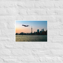 Load image into Gallery viewer, Global 7500 - Toronto Sunset - Frameless Poster
