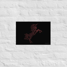 Load image into Gallery viewer, Pink - Unicorn - Frameless Poster
