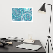 Load image into Gallery viewer, Blue Swirls - Frameless Poster
