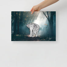 Load image into Gallery viewer, Elephant In the Forest (Mandala) - Frameless Poster
