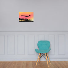 Load image into Gallery viewer, Global 7500 - Coming In for a Landing in Saint Martin - Photo Paper Frameless Poster
