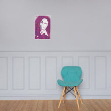 Load image into Gallery viewer, Bob Marley (Water Colour Texture - Pinkish Purple) - Photo paper Frameless Poster
