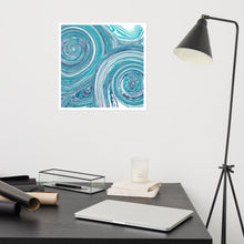 Load image into Gallery viewer, Blue Swirls - Frameless Poster
