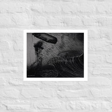 Load image into Gallery viewer, Black and White Jellyfish - Frameless Poster
