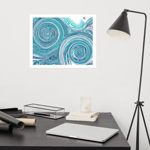 Load image into Gallery viewer, Blue Swirls - Frameless Poster
