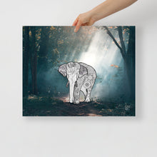 Load image into Gallery viewer, Elephant In the Forest (Mandala) - Frameless Poster
