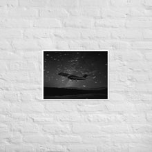 Load image into Gallery viewer, Global 7500 - Black And White Under The Stars - Frameless Poster
