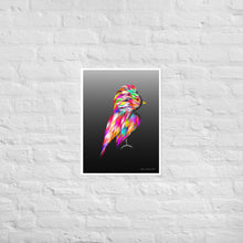 Load image into Gallery viewer, Colourful Feathers - Frameless Poster (Black Gradient Background)
