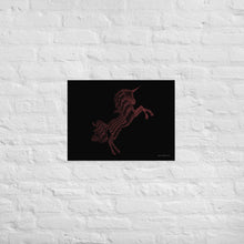 Load image into Gallery viewer, Pink - Unicorn - Frameless Poster
