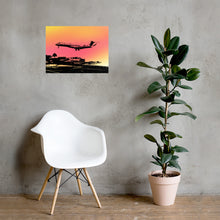 Load image into Gallery viewer, Global 7500 - Coming In for a Landing in Saint Martin - Photo Paper Frameless Poster
