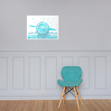 Load image into Gallery viewer, Radial Aircraft - Water Colour Texture - Frameless Poster
