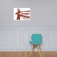 Load image into Gallery viewer, P-51 Mustang (Reddish Brown Rusty Look) - Merlin Engine - Frameless Poster
