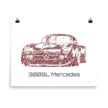 Load image into Gallery viewer, 300SL Mercedes Graffiti Wall Art - Frameless Poster
