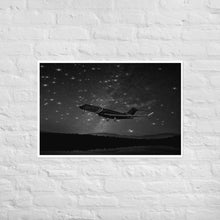 Load image into Gallery viewer, Global 7500 - Black And White Under The Stars - Frameless Poster
