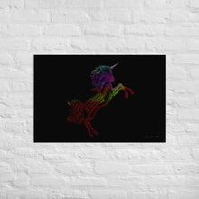 Load image into Gallery viewer, Rainbow Unicorn - Frameless Poster
