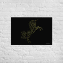 Load image into Gallery viewer, Golden - Unicorn - Frameless Poster
