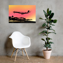 Load image into Gallery viewer, Global 7500 - Coming In for a Landing in Saint Martin - Photo Paper Frameless Poster
