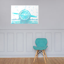 Load image into Gallery viewer, Radial Aircraft - Water Colour Texture - Frameless Poster
