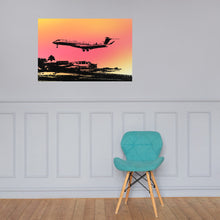 Load image into Gallery viewer, Global 7500 - Coming In for a Landing in Saint Martin - Photo Paper Frameless Poster
