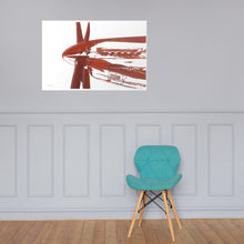 Load image into Gallery viewer, P-51 Mustang (Reddish Brown Rusty Look) - Merlin Engine - Frameless Poster
