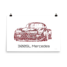 Load image into Gallery viewer, 300SL Mercedes Graffiti Wall Art - Frameless Poster
