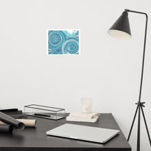 Load image into Gallery viewer, Blue Swirls - Frameless Poster
