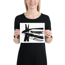 Load image into Gallery viewer, P-51 Mustang (Black Look) - Merlin Engine - Frameless Poster
