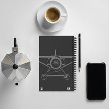 Load image into Gallery viewer, Grey Radial Power - Spiral Paper Cover Notebook 10
