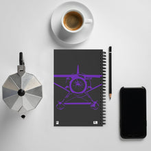 Load image into Gallery viewer, Purple Radial Power - Spiral Paper Cover Notebook 12
