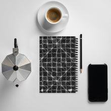 Load image into Gallery viewer, White Diamond Curves - Spiral Paper Cover Notebook 34
