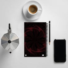 Load image into Gallery viewer, Red Swirl - Spiral Paper Cover Notebook 37
