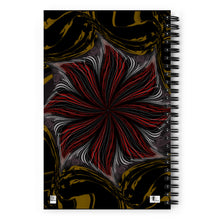 Load image into Gallery viewer, Golden-Red Flower - Spiral Paper Cover Notebook 41
