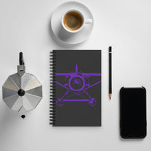 Load image into Gallery viewer, Purple Radial Power - Spiral Paper Cover Notebook 12
