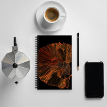 Load image into Gallery viewer, Orange-Red Beta Fish - Spiral Paper Cover Notebook 21
