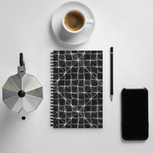 Load image into Gallery viewer, White Diamond Curves - Spiral Paper Cover Notebook 34
