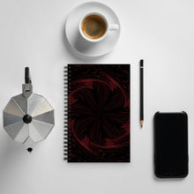 Load image into Gallery viewer, Red Swirl - Spiral Paper Cover Notebook 37
